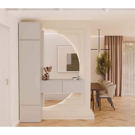 Šatníková skriňa HAGA 1SZ KAŠMÍR BÉŽOVÁ