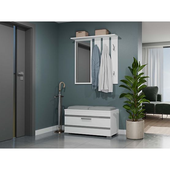 Šatníková skriňa Opal OPAL BIELA