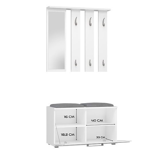 Šatníková skriňa Opal OPAL BIELA