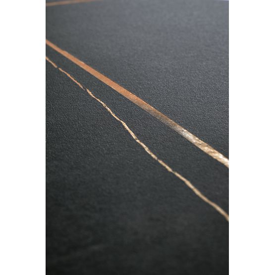 SCALITA konferenčný stolík čierny mramor / čierny / zlatý (2p=1ks)