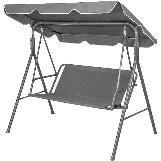 Sedák podložka na záhradnú hojdačku 120 x 93 cm sivá ModernHome