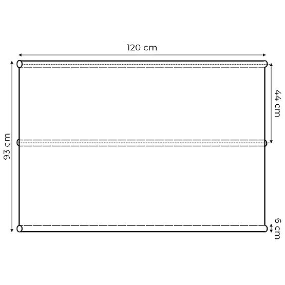 Sedák podložka na záhradnú hojdačku 120 x 93 cm sivá ModernHome