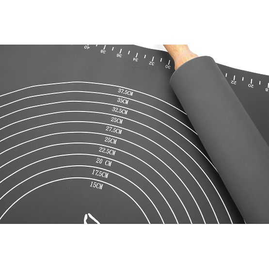 Silikónová pracovná doska SELMA grafitová 70x50 cm