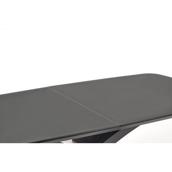 SILVESTRO rozkladací stôl doska - tmavo sivá, noha - čierna (2p=1ks)