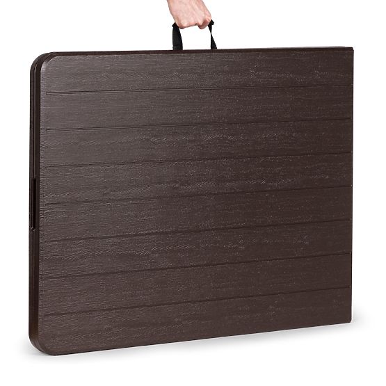 Skladací cateringový banketový záhradný stôl 180 cm hnedý ModernHome