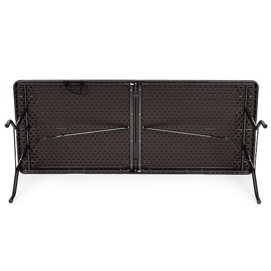 Skladací cateringový banketový záhradný stôl 180 cm hnedý ModernHome