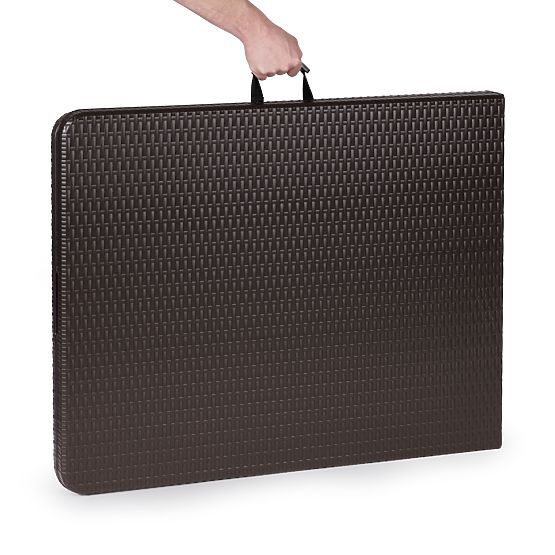 Skladací cateringový záhradný banketový stôl 180 cm ratan ModernHome