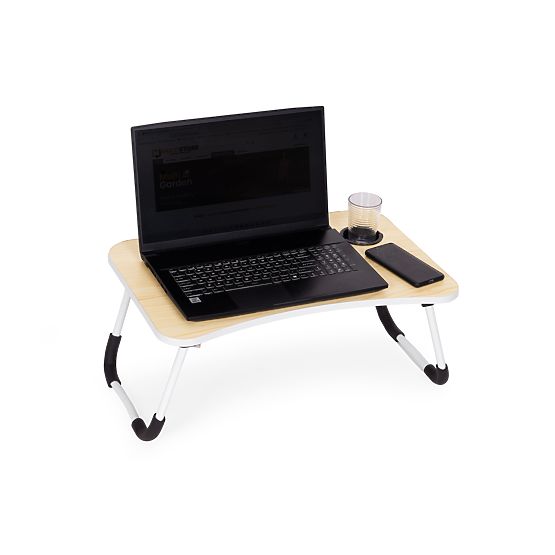 Skladací podstavec pod notebook 60x40 cm s lampičkou a ventilátorom ModernHome