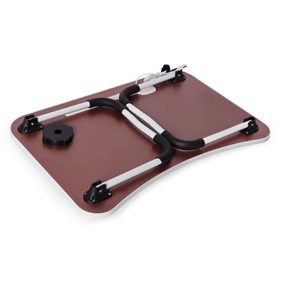 Skladací podstavec pod notebook 60x40 cm s lampičkou a ventilátorom ModernHome
