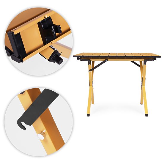 Skladací turistický stôl 60x60 cm kempingový s taškou MultiGarden