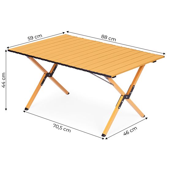 Skladací turistický stôl 90x60 cm kempingový s taškou MultiGarden