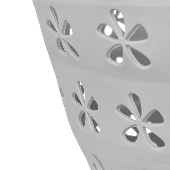 Skladacia oválna misa 50 x 37 cm bielo-sivá OVAL COMPACT 25L