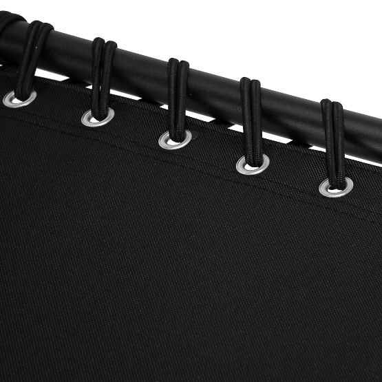 Skladacie záhradné lehátko nastaviteľné FENIKS čierne