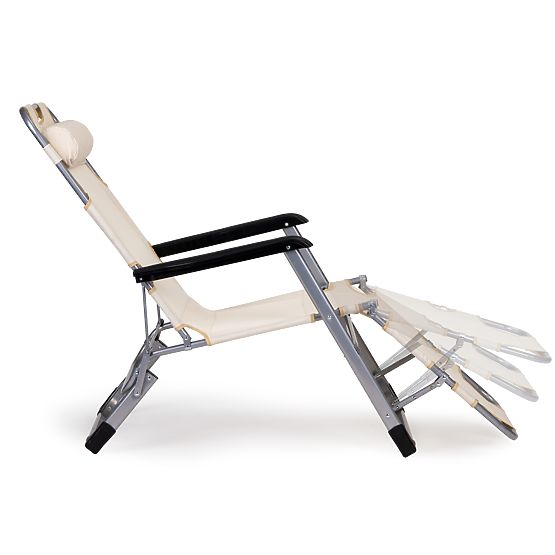 Skladacie záhradné plážové kreslo lehátko 2v1