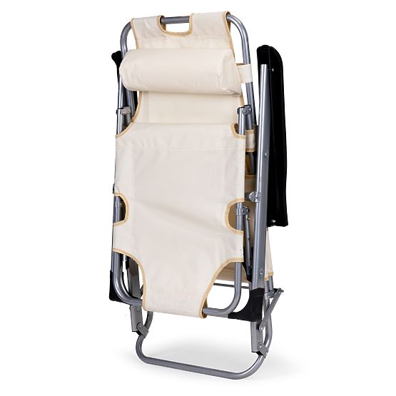 Skladacie záhradné plážové kreslo lehátko 2v1