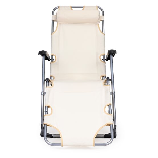 Skladacie záhradné plážové kreslo lehátko 2v1