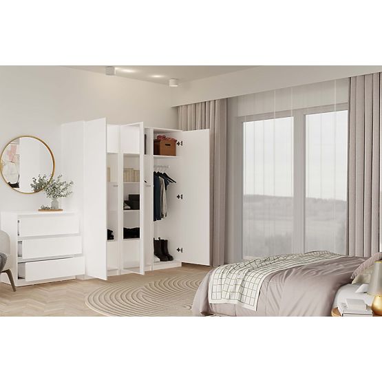 Skriňa Malwa SD-50 so Zrkadlom BIELA