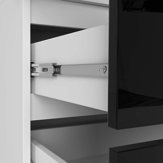 SKRIŇA S90 2D 2SZ CLP PK ČIERNY LESK