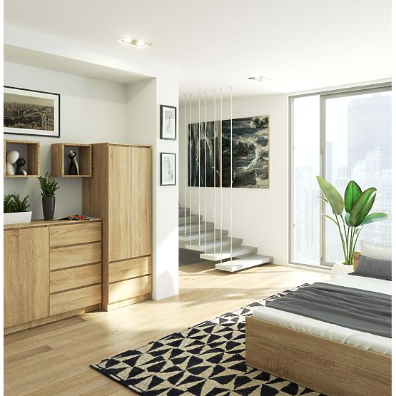 SKRIŇA STAR S 60 cm 2 DVERÍ 2 ZÁSUVKY PK SONOMA