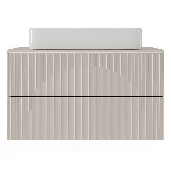 Skrinka pod umývadlo Arcano 80 cm, drážkovaná, kašmír