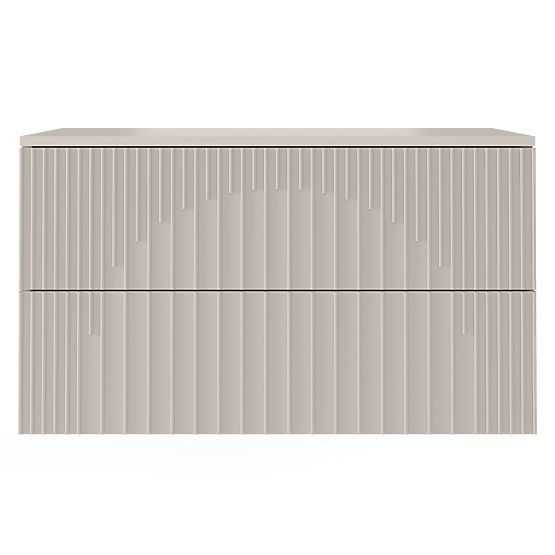 Skrinka pod umývadlo Arcano 80 cm, drážkovaná, kašmír