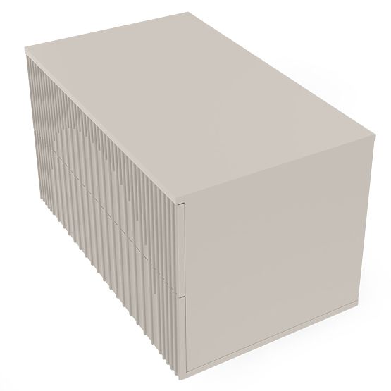 Skrinka pod umývadlo Arcano 80 cm, drážkovaná, kašmír