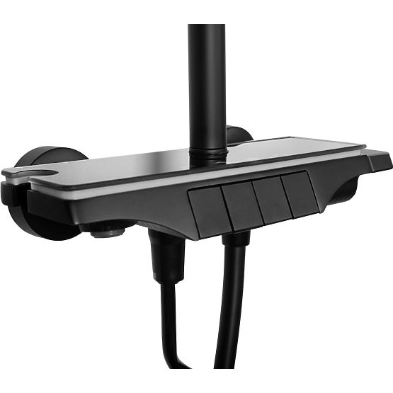 Sprchová sada REA Savio s LED displejom Čierna