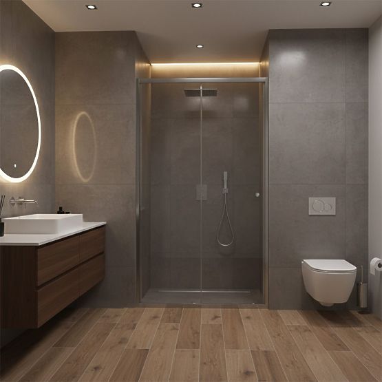 Sprchové dvere Rea Primo Slide 100 Chróm