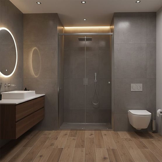 Sprchové dvere Rea Primo Slide 130 Chróm