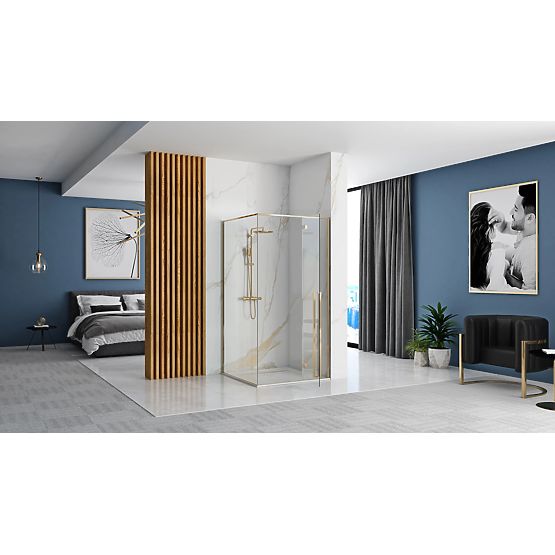 Sprchový kút Rea Fargo 120x90 Gold