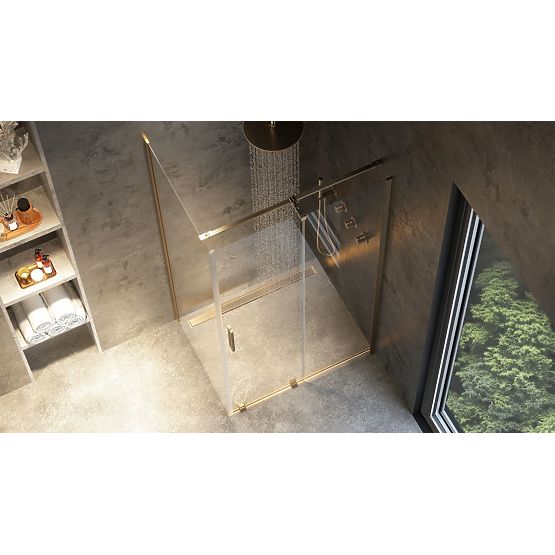 Sprchový kút REA Montana Zlatý Kartáčovaný 120x90