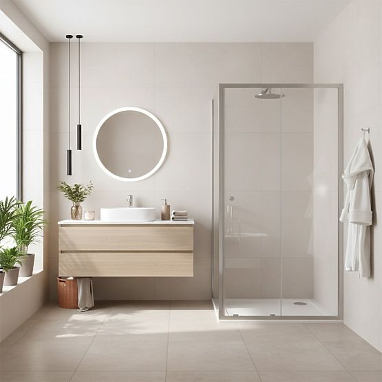 Sprchový kút Rea Primo Slide 100x70 Chróm