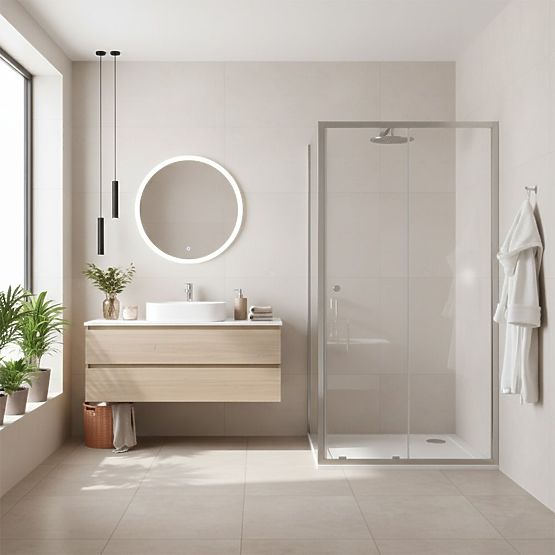 Sprchový kút Rea Primo Slide 100x70 Chróm