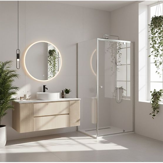 Sprchový kút Rea Primo Swing 90x70 Chróm