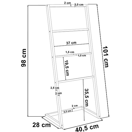 Stojan MEKONG bambusový 3 vešiaky