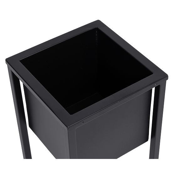 Stojan na kvety Concove loft 40 cm čierny