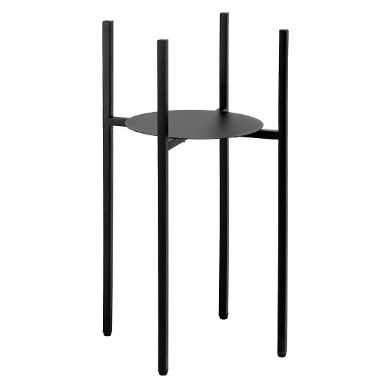 Stojan na kvety loftový Torre 60 cm čierny