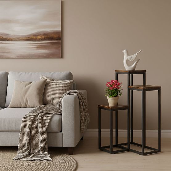 Stojan na kvety s 3 policami loft ModernHome