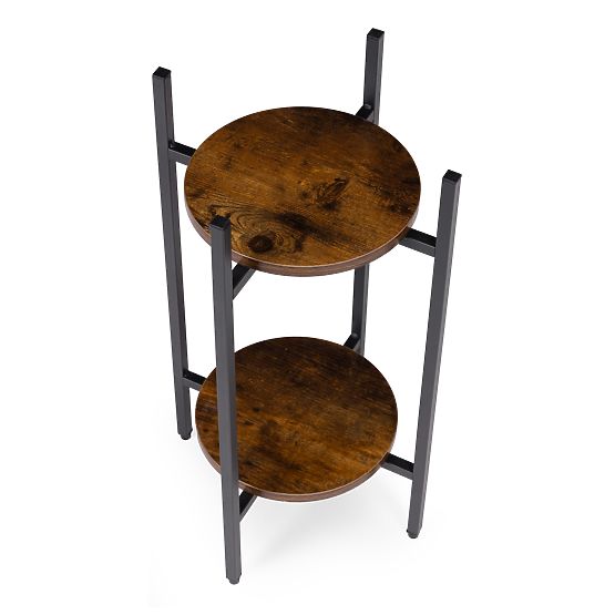 Stojan na kvety stojaci stojan na kvety dekorácia 2 úrovne loft ModernHome