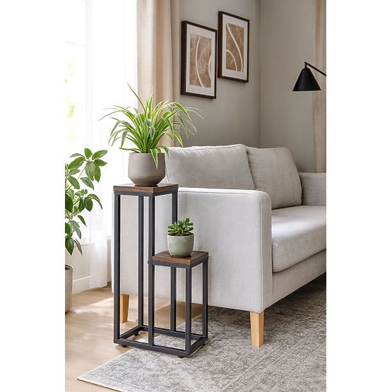 Stojan na kvety stojací stojan na kvety ozdoby 2 police loft ModernHome