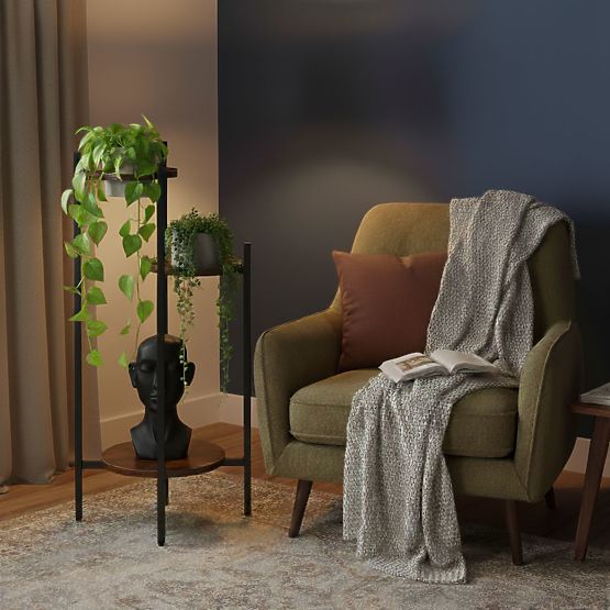 Stojan na kvety, stojan na kvety, dekorácia, 3 úrovne, loft ModernHome