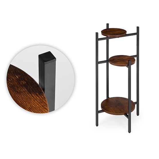 Stojan na kvety, stojan na kvety, dekorácia, 3 úrovne, loft ModernHome