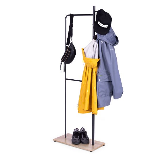 Stojanový vešiak na oblečenie s policou na topánky