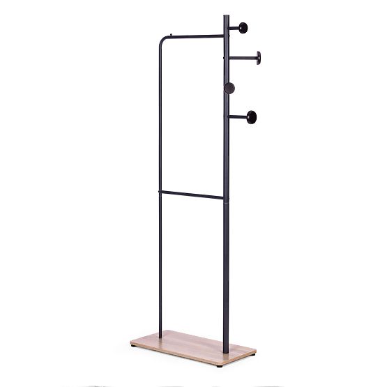 Stojanový vešiak na oblečenie s policou na topánky