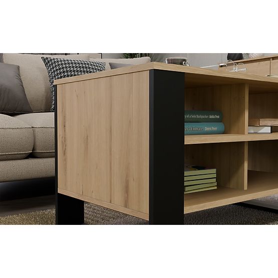 Stolík Modern 4P DUB ARTISAN ČIERNY