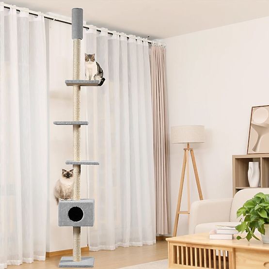 STROPNÉ ŠKRABADLO PRE MAČKY ŠEDÉ P70374