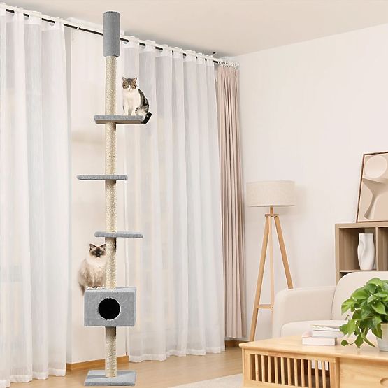 STROPNÉ ŠKRABADLO PRE MAČKY ŠEDÉ P70374