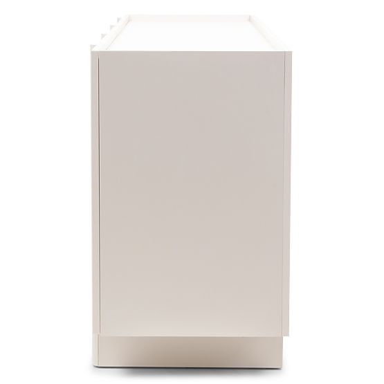 Štvordverová komoda Moss kašmírová, zaoblená