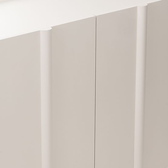 Štvordverová komoda Moss kašmírová, zaoblená