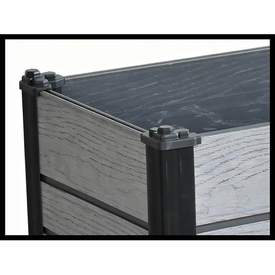 Štýlový záhradný kvetináč Obal na kvety Obdĺžnikový kvetináč 105x39x36,55 cm